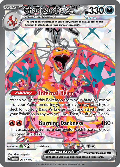 Charizard ex 215/197 - Obsidian Flames (OBF) NM