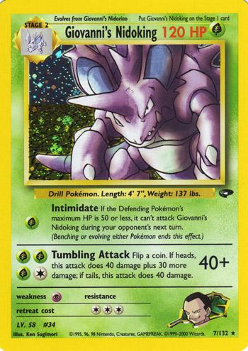Giovanni's Nidoking 7/132 - Gym Challenge (G2) DMG