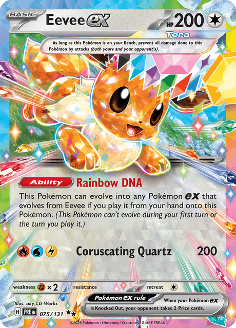 Eevee Ex 75/131 [Stamped] - Prismatic Evolutions (PRE) PSA 9