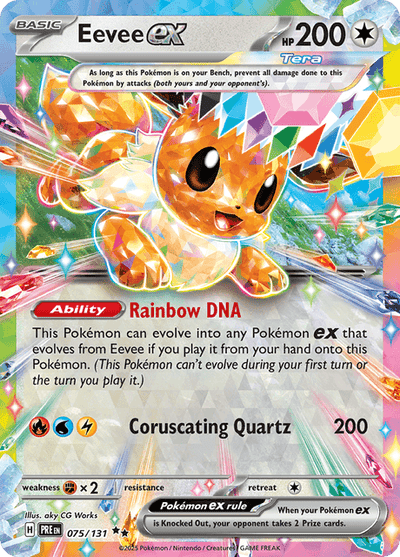 Eevee Ex 75/131 [Stamped] - Prismatic Evolutions (PRE) PSA 9