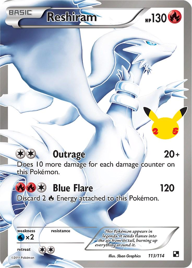 Reshiram 113/25 - Celebrations (CEL) NM
