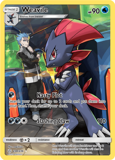 Weavile 238/236 - Cosmic Eclipse (CEC) NM