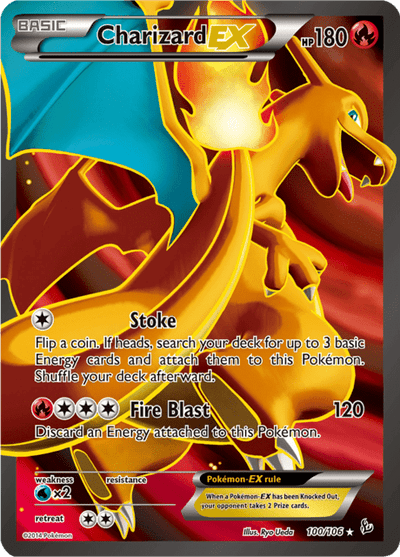 Charizard EX 100/106 - Flashfire (FLF) DMG