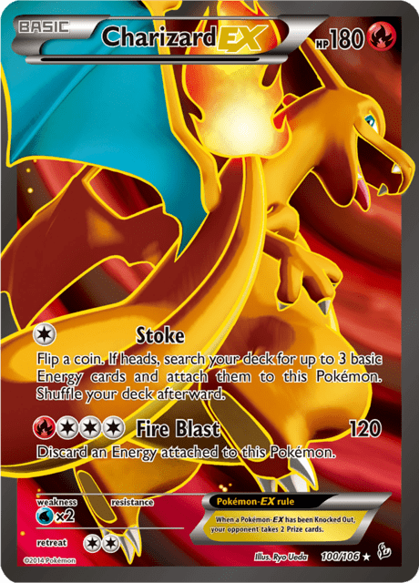 Charizard EX 100/106 - Flashfire (FLF) DMG