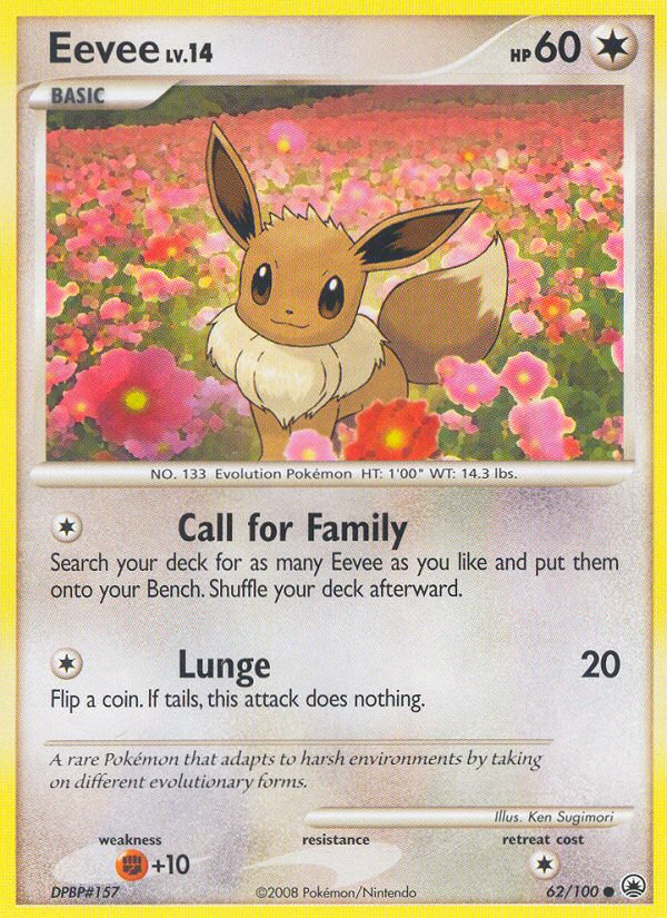 Eevee 62/100 [Reverse Holo] - Majestic Dawn (MD) MP