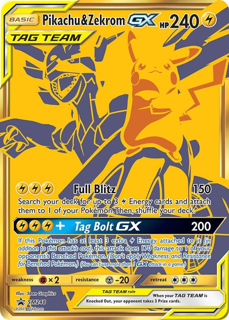 Pikachu & Zekrom GX sm248/ - Promo NM