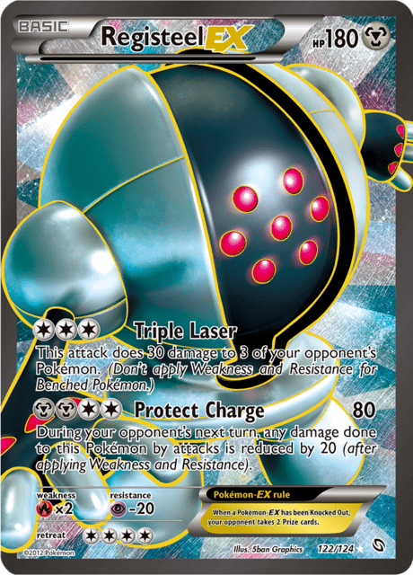 Registeel EX 122/124 - Dragons Exalted (DRX) LP