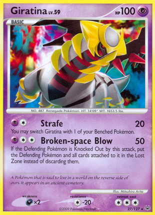 Giratina 27/127 [Reverse Holo] - Platinum (PL) LP