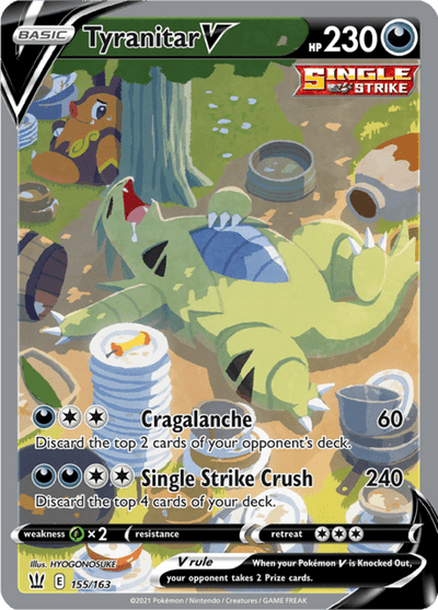 Tyranitar V 155/163 - Battle Styles (BST) NM