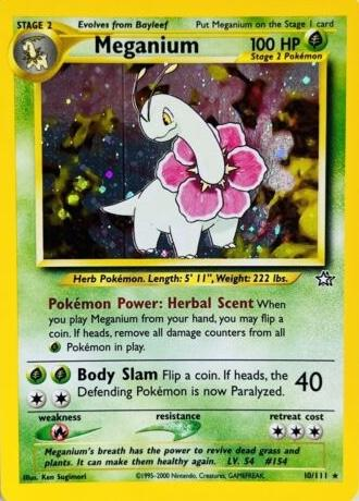 Meganium 10/111 - Neo Genesis (N1) DMG