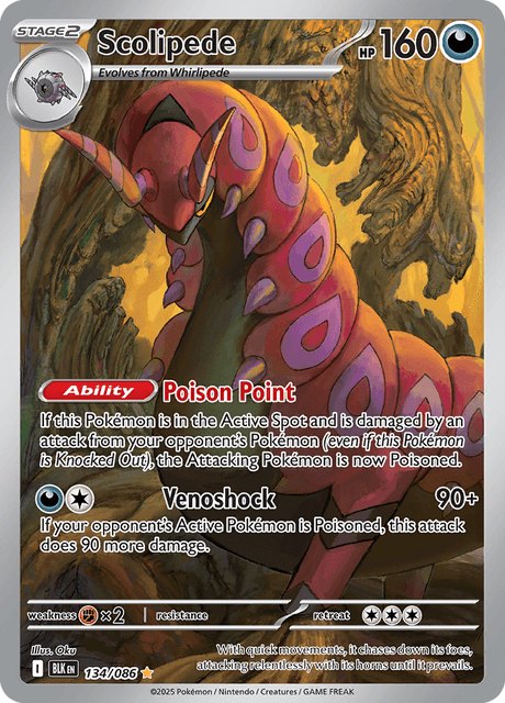 Scolipede 134/86 - Black Bolt (BLK) NM