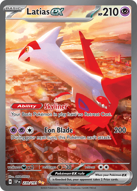 Latias ex 239/191 - Surging Sparks (SSP) NM
