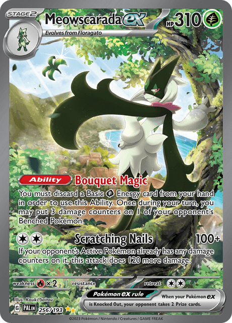 Meowscarada ex 256/193 - Paldea Evolved (PAL) NM