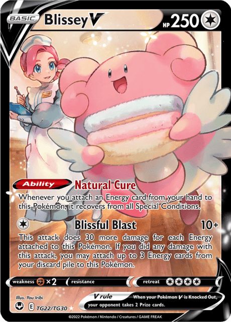 Blissey V tg22/tg30 - Silver Tempest (SIT) NM