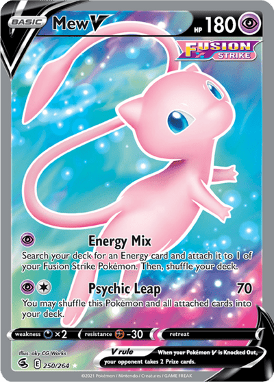 Mew V 250/264 - Fusion Strike (FST) NM