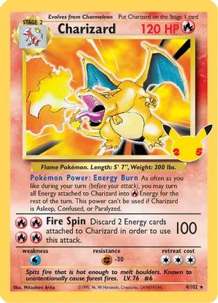 Charizard 4/25 - Celebrations (CEL) NM