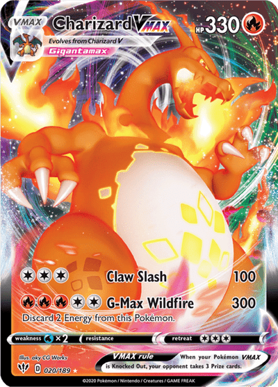 Charizard VMAX 20/189 - Darkness Ablaze (DAA) NM