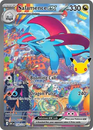 Salamence ex 156/128 - 30th Celebration NM