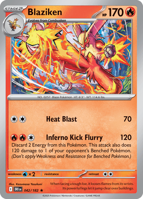 Blaziken 42/182 [Cosmos Holo] - Destined Rivals (DRI) NM