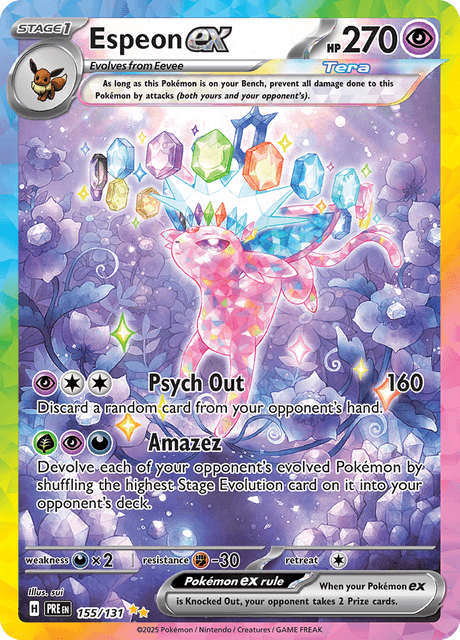 Espeon ex 155/131 - Prismatic Evolutions (PRE) NM