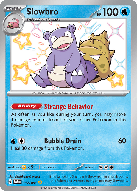 Slowbro 117/91 - Paldean Fates (PAF) NM