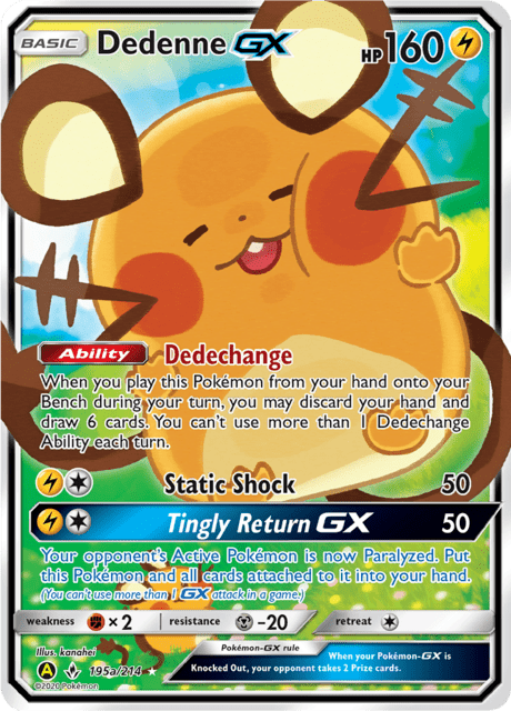 Dedenne GX 195a/214 - Unbroken Bonds (UNB) LP