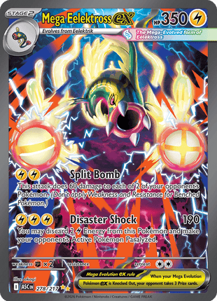 Mega Eelektross Ex 278/217 - Ascended Heroes (ASC) NM