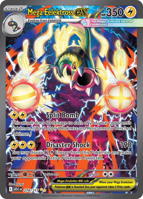 Mega Eelektross Ex 278/217 - Ascended Heroes (ASC) NM