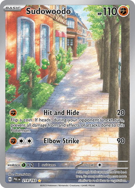 Sudowoodo 219/193 - Paldea Evolved (PAL) LP