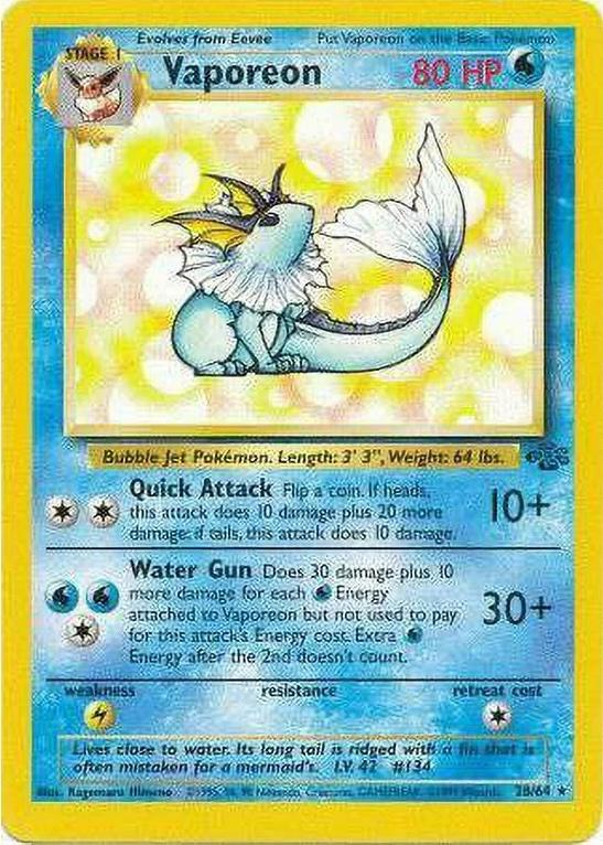 Vaporeon 28/64 - Jungle (JU) LP
