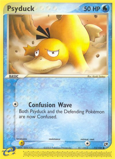 Psyduck 73/100 - Sandstorm (SS) NM
