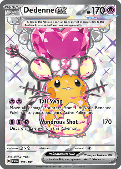 Dedenne ex 239/193 - Paldea Evolved (PAL) NM
