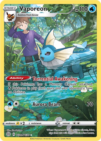 Vaporeon tg02/tg30 - Brilliant Stars (BRS) NM