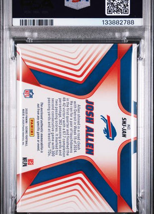 Josh Allen Stars of the NFL Patch 2025 Score PSA 9