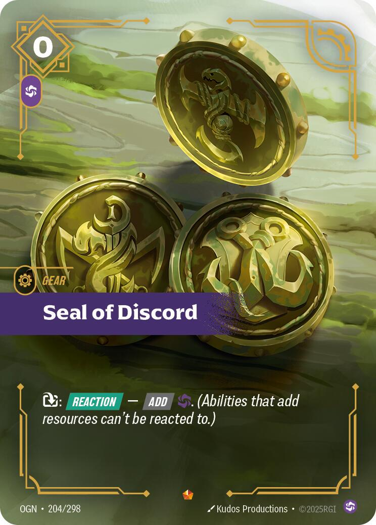 Seal of Discord #204/298 - Origins NM
