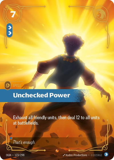 Unchecked Power #123/298 - Origins NM