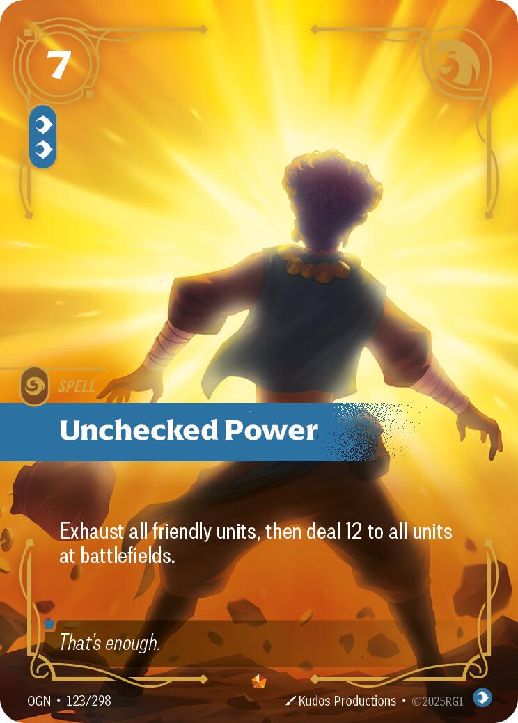 Unchecked Power #123/298 - Origins NM