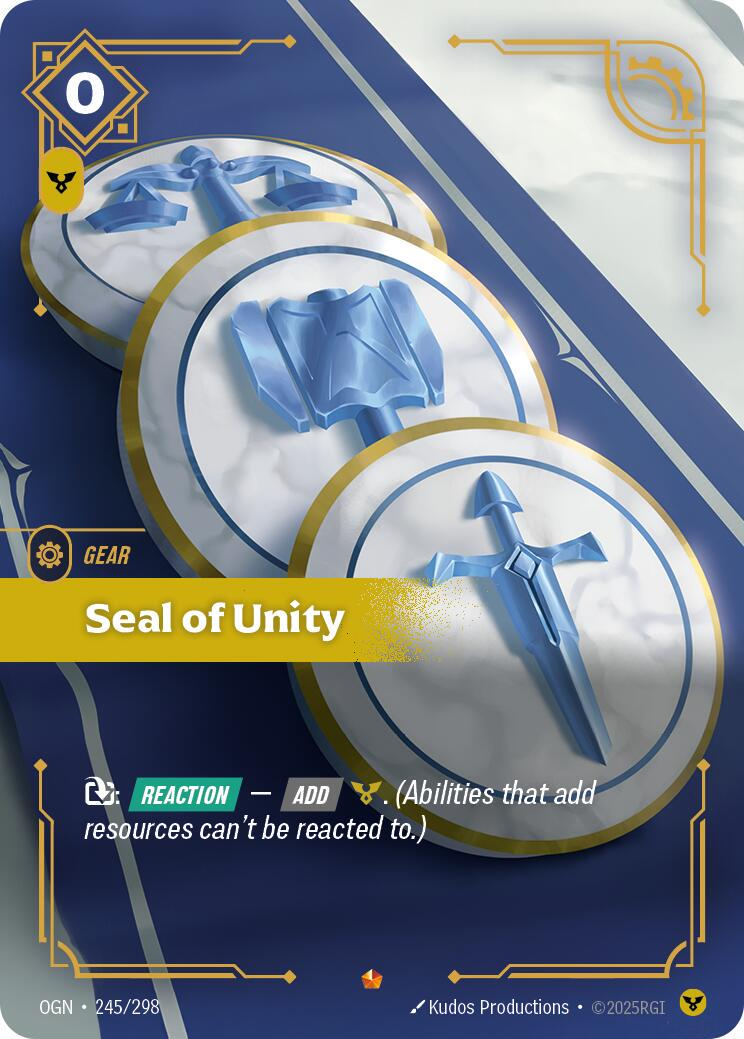 Seal of Unity #245/298 - Origins NM