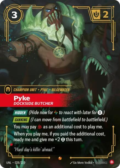 Pyke - Dockside Butcher #28/219 - Unleashed NM