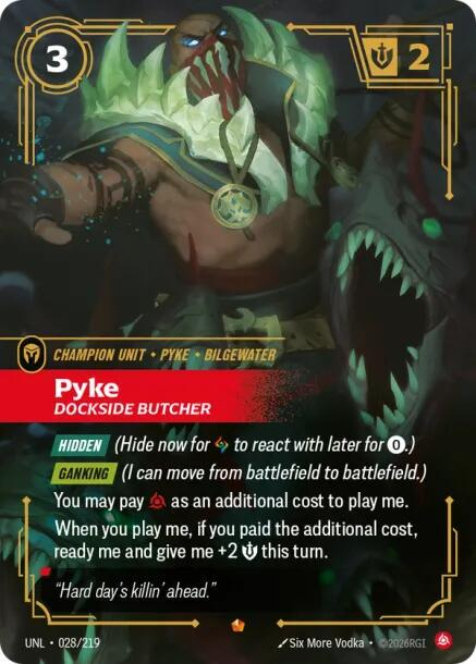 Pyke - Dockside Butcher #28/219 - Unleashed NM