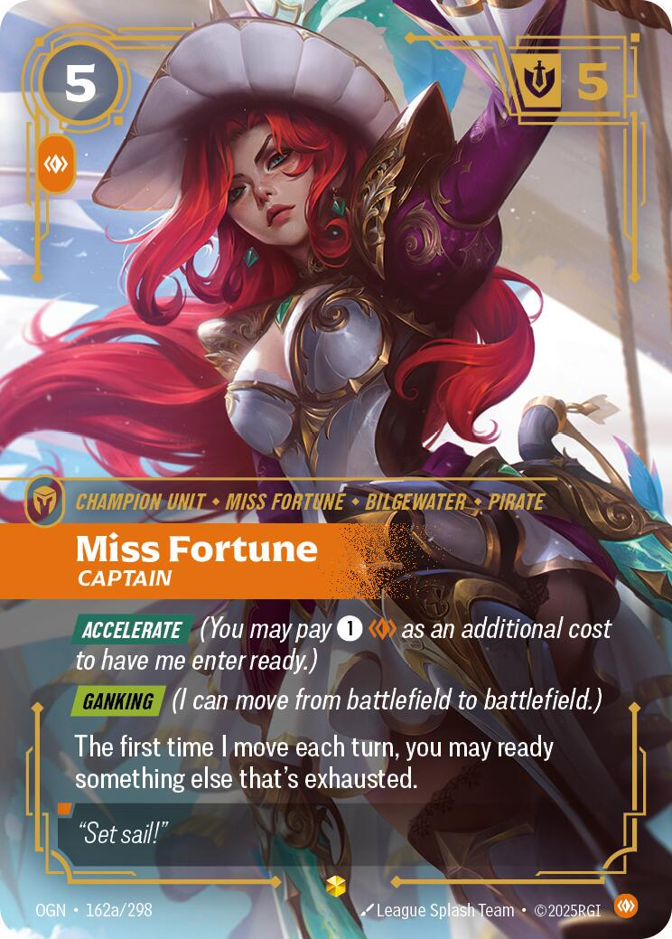 Miss Fortune - Captain #162a/298 [Alternate Art] - Origins NM
