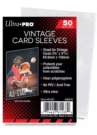 Ultra Pro Vintage Card Sleeves