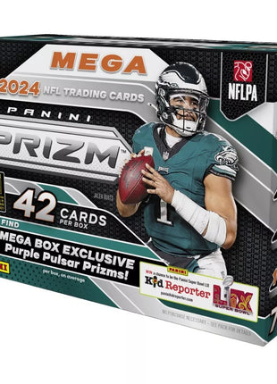 2024 Prizm Football Hobby Mega Box (Purple Pulsar)