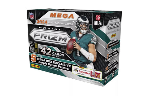 2024 Prizm Football Hobby Mega Box (Purple Pulsar)