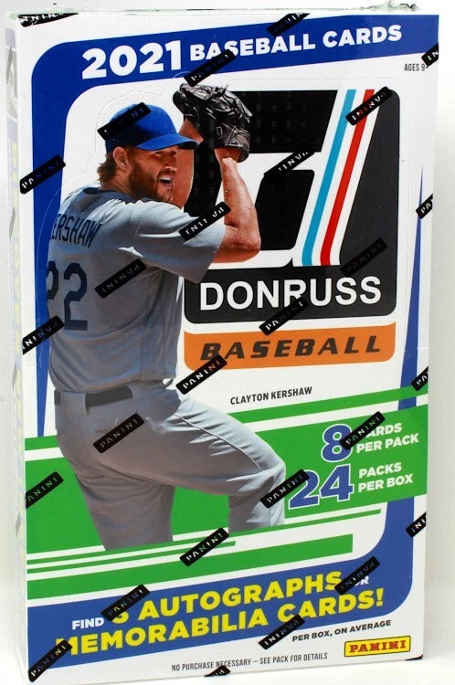 2021 Donruss Baseball Hobby Box (3 Auto/Mem!)