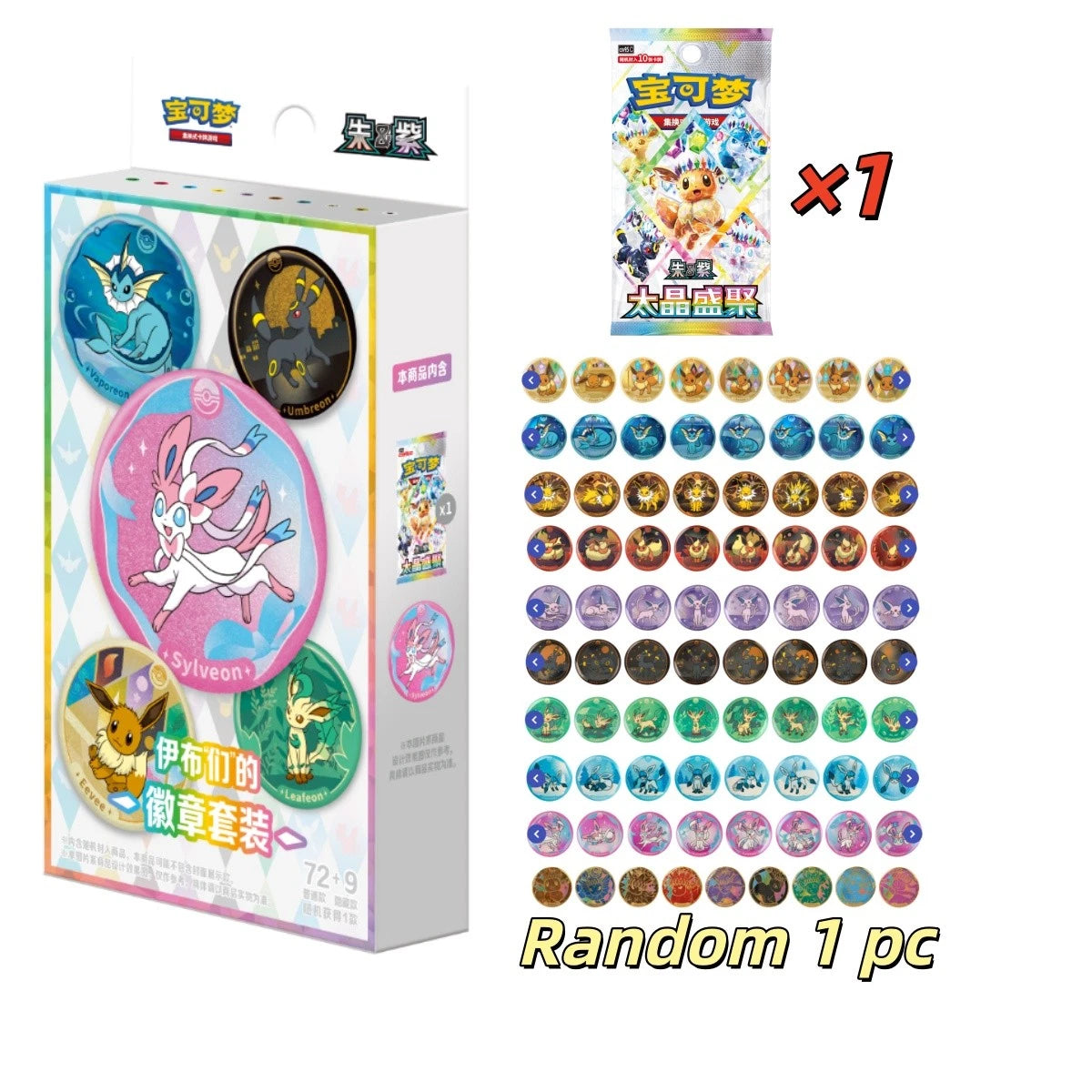 Pokémon TCG: Terastal Gathering Badge Set (S-Chinese) NM