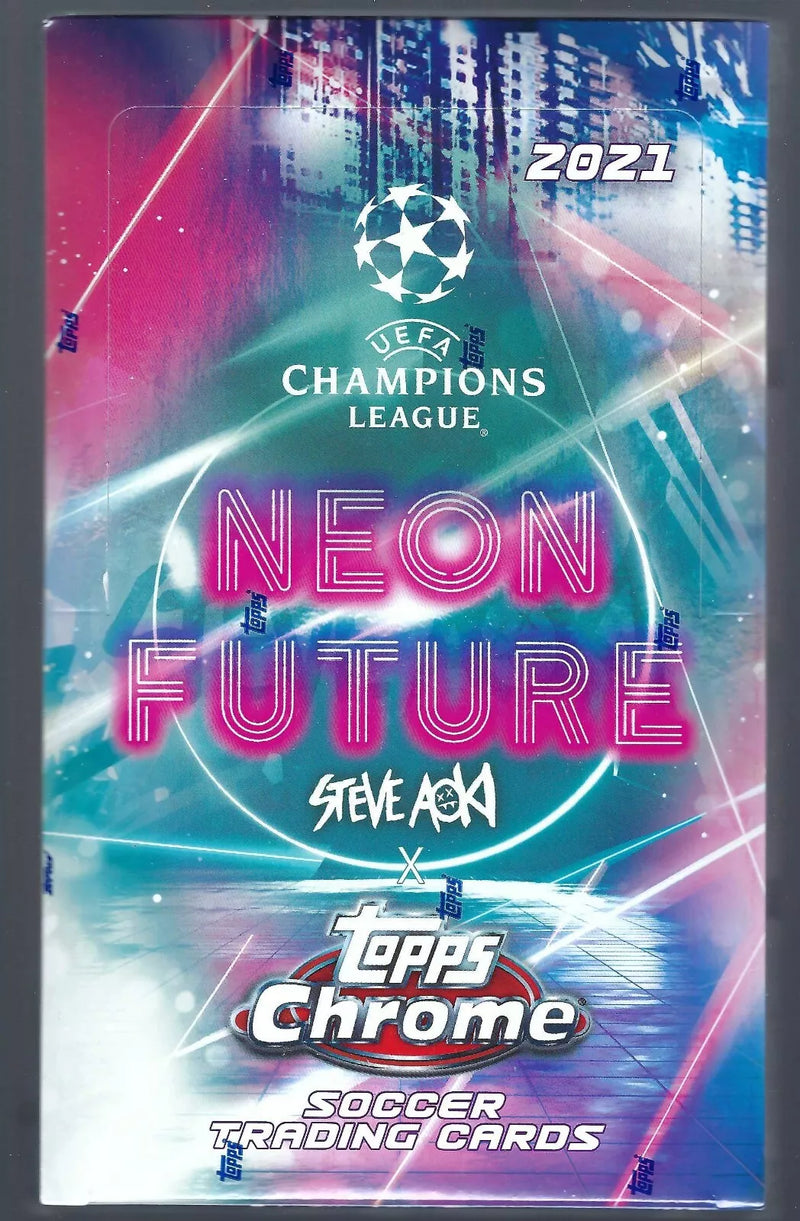 2020-21 Chrome Steve Aoki Neon Future UEFA Champion's League Hobby Box