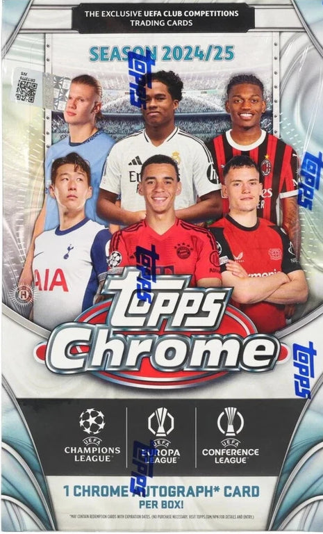 2024/25 Topps Chrome UEFA Club Competitions Hobby Box