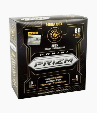 2025 Panini FIFA World Cup Prizm Soccer Trading Cards Mega Box
