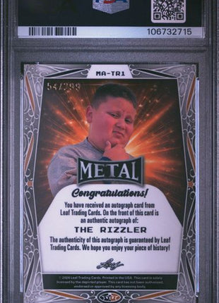 The Rizzler Tie Dye PSA 10 AUTO 2024 Leaf Web